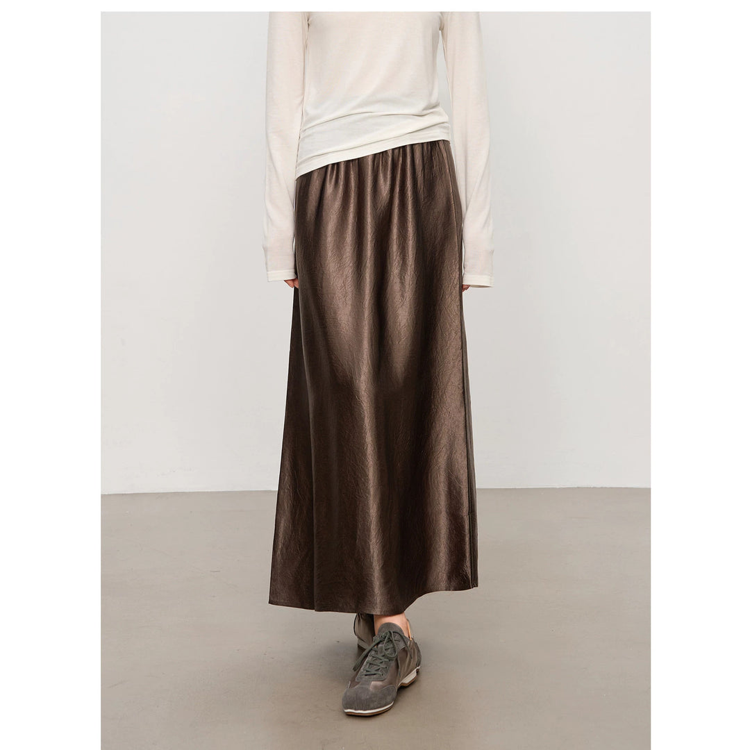 Damen Eleganter Maxirock aus hochwertigem Chiffon Shop Nory