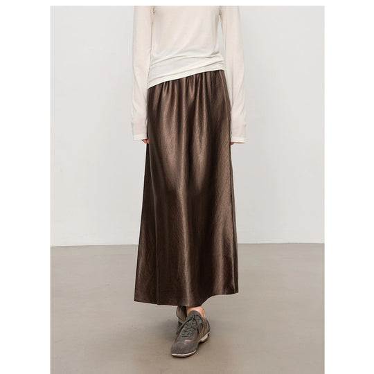 Damen Eleganter Maxirock aus hochwertigem Chiffon Shop Nory