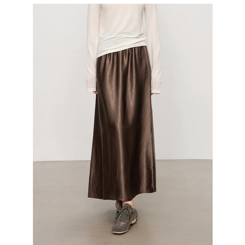 Damen Eleganter Maxirock aus hochwertigem Chiffon Shop Nory
