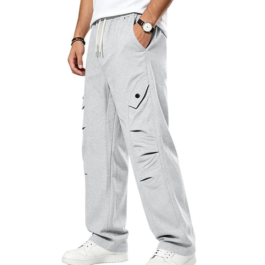 Herren Lässige Cargo-Jogginghose mit Kordelzug und Cut-Out-Details Shop Nory