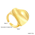 Damen verstellbarer Ring mit elegantem, geschwungenem Design Shop Nory