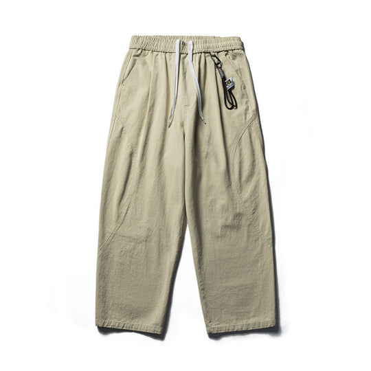 Herren Leichte Loose‑Fit Leinen‑Baumwoll‑Freizeithose mit elastischem Bund, Kordelzug und Utility‑Taschen Shop Nory