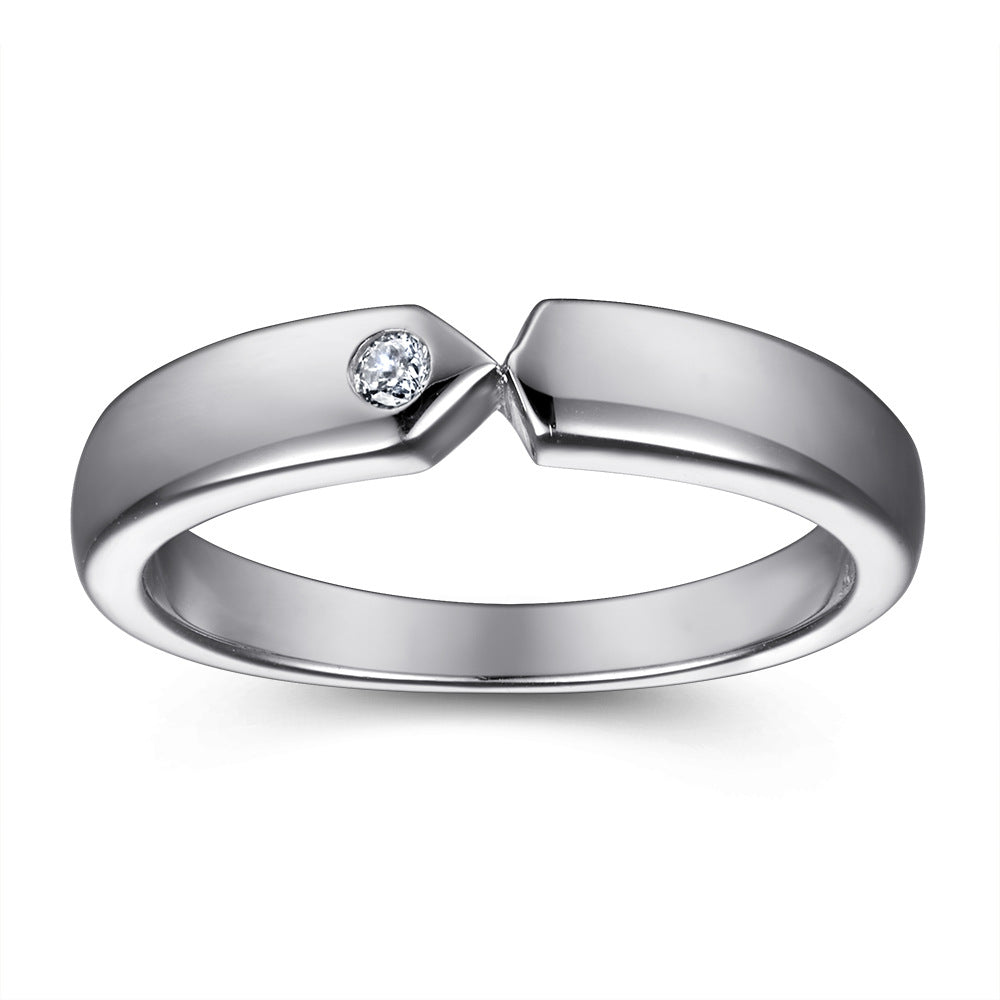 Damen Verlobungsring mit herzförmigem Hauptstein und kunstvollem Zirkonia-Besatz Shop Nory