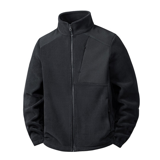 Herren Fleecejacke mit Stehkragen und verstärkten Schulterpaneelen Shop Nory