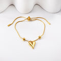 Damen Armband mit herzförmigem Anhänger und verstellbarem Verschluss Shop Nory
