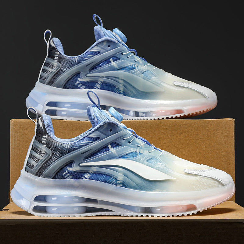 Unisex Transparente TPU-Sneaker mit sichtbarer Luftkammer und gradientem Mesh-Obermaterial Shopy Nory