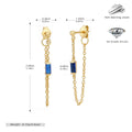 Damen Ohrringe mit luxuriösen Zirkonanhängern aus 925 Sterling Silber Shop Nory