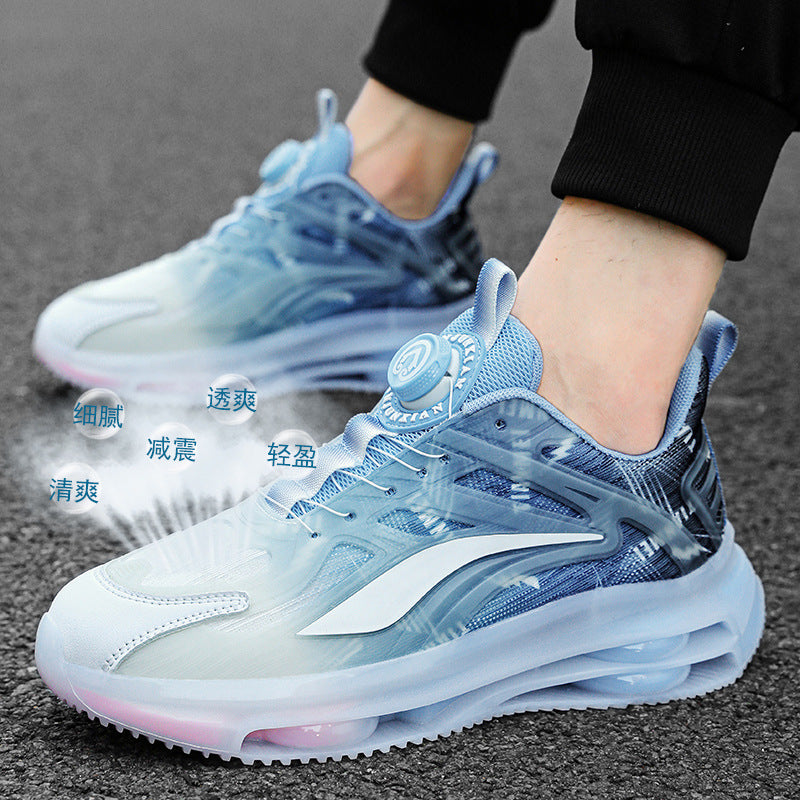 Herren Urbaner Komfort-Sneaker mit sichtbarer Luftkammer, transparentem TPU-Overlay und adaptivem Drehverschluss Shopy Nory