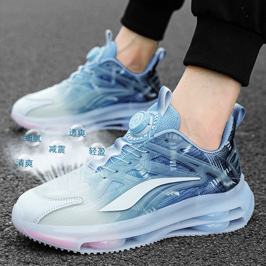 Herren Urbaner Komfort-Sneaker mit sichtbarer Luftkammer, transparentem TPU-Overlay und adaptivem Drehverschluss Shopy Nory
