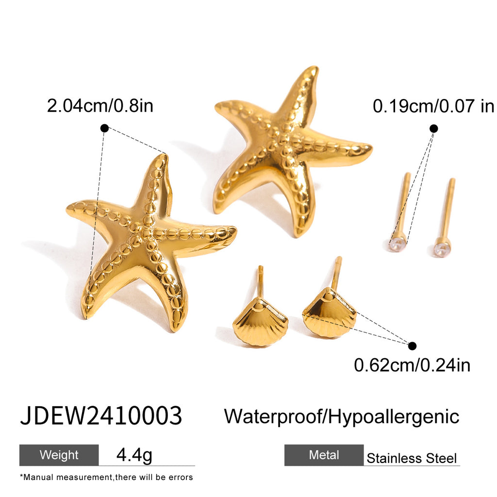 Damen Ohrhänger mit elegantem, geschwungenem Design aus hypoallergenem Edelstahl Shop Nory
