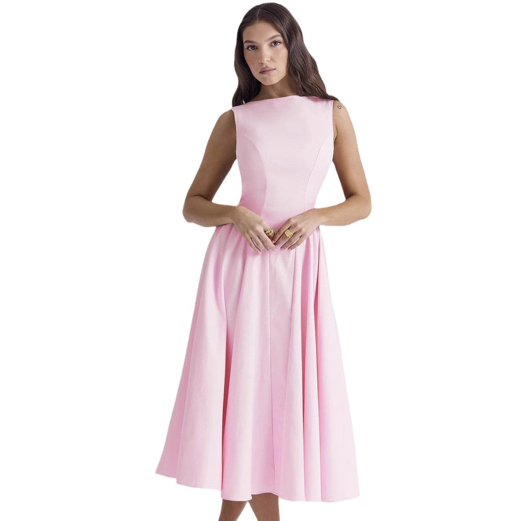 Damen A-Linie Cocktailkleid mit elegantem Taillenkürzel und femininem Schnitt