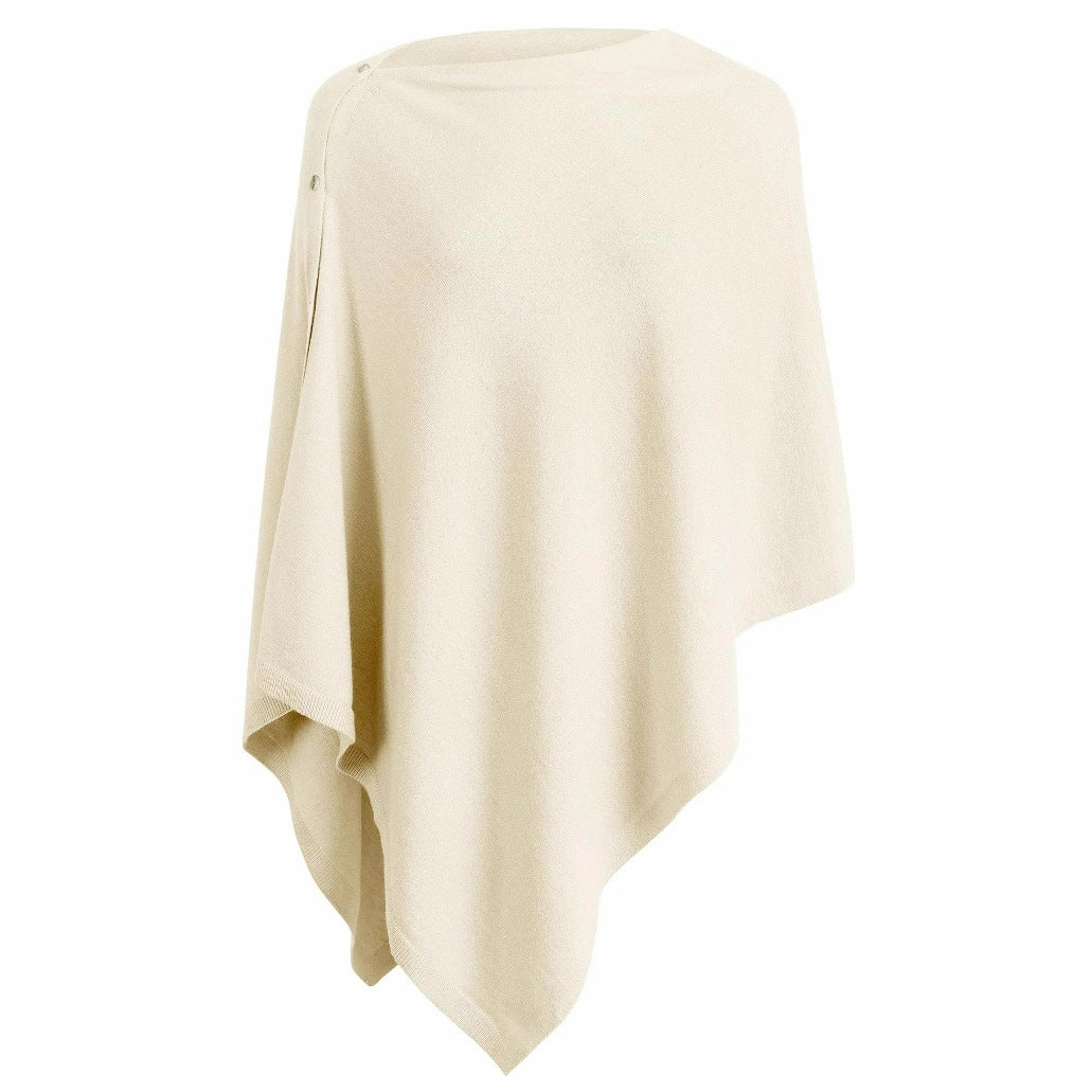 Damen vielseitiger Poncho aus hochwertiger Materialmischung