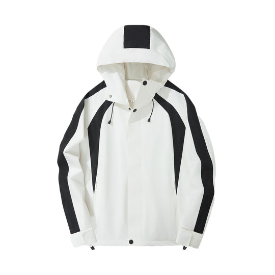Damen Urbaner Kapuzen-Anorak mit kontrastierenden Bahnen, Mesh-Futter & verstellbarem Saum Shop Nory
