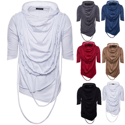 Herren Kapuzenoberteil mit innovativem Design und einzigartiger Drapierung Shopnory