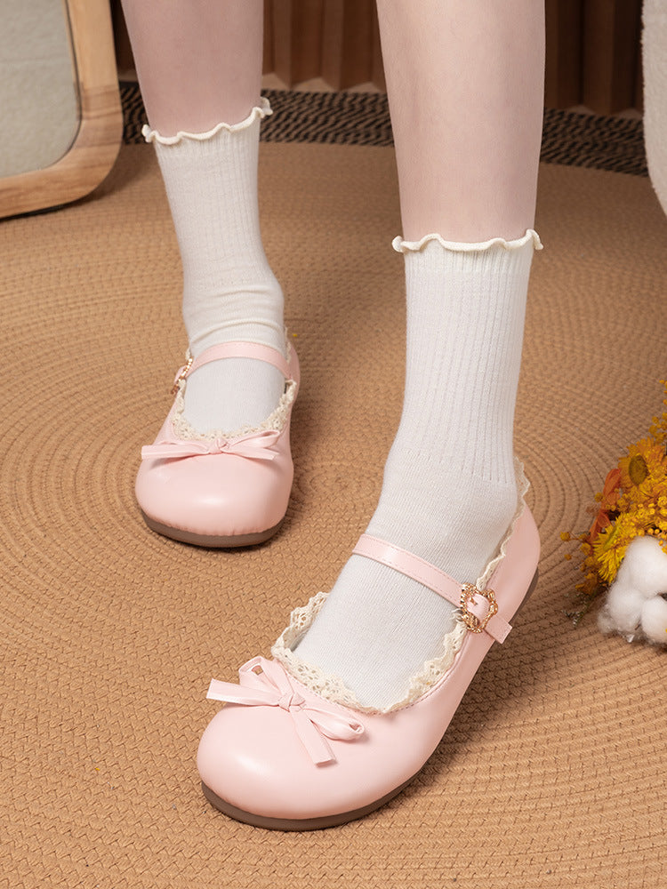 Damen Ballerina-Schuhe mit eleganter Riemchen-Detail und bequemer Sohle