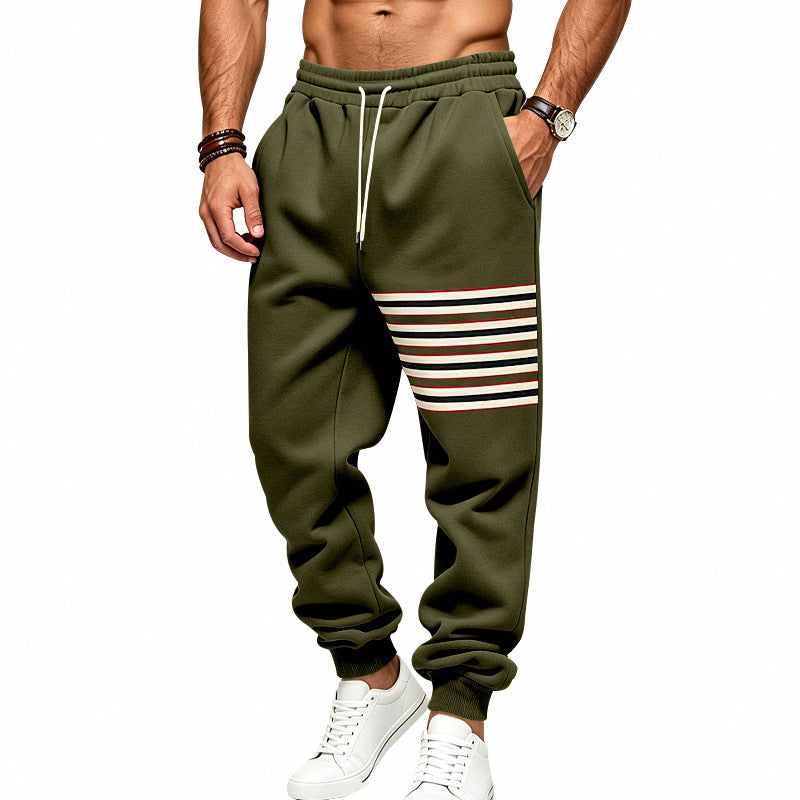Herren Sportliche Jogginghose mit seitlichem Streifenpanel und Kordelzug Shop Nory