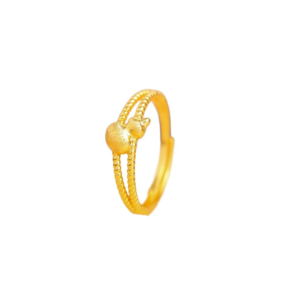 Damen Verspielter Ring mit kreativem Design und glänzenden Akzenten Shop Nory