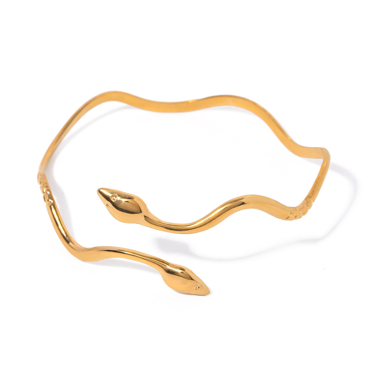 Damen Offenes Armband im Schlangen-Design aus hypoallergenem Edelstahl Shop Nory