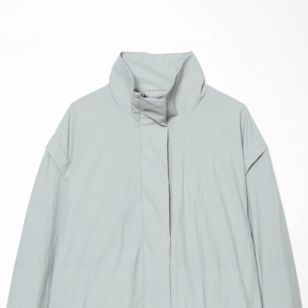 Damen Gekürzte technische Stehkragenjacke mit verdeckter Front Shop Nory
