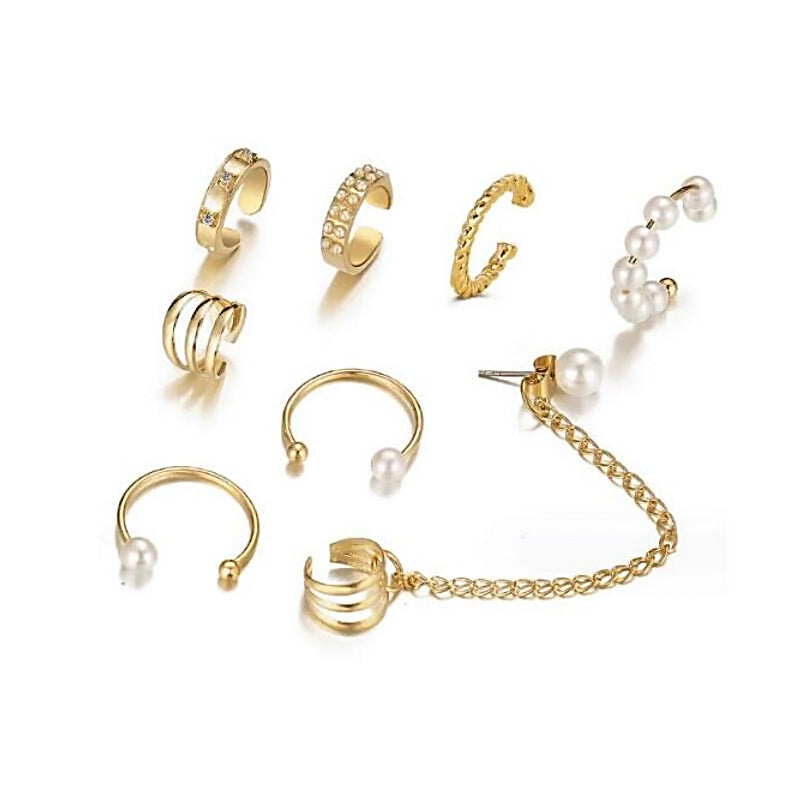 Damen Ohrschmuck Set mit eleganten Ohrringen und Kettenakzenten Shop Nory