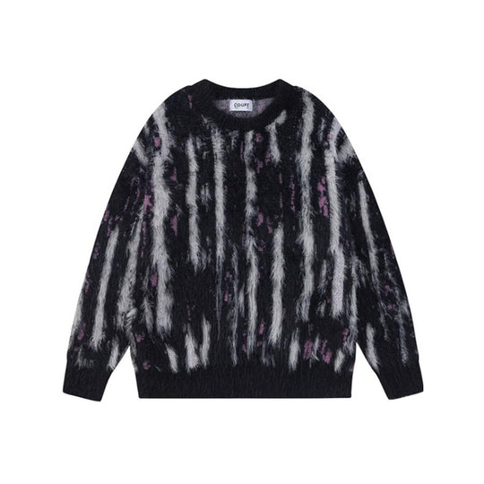 Damen Modischer Pullover mit Trendigem Pelzdesign Shop Nory