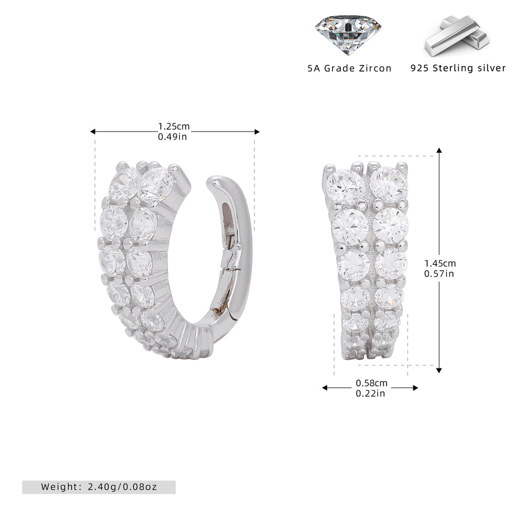 Damen Ohrhänger aus hochwertigem 925 Sterling Silber mit funkelndem Zirkonbesatz Shop Nory