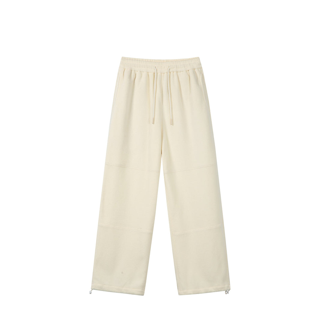 Damen Weite Fleece-Jogginghose mit Tunnelzugbund, Eingrifftaschen und verstellbarem Saum Shop Nory