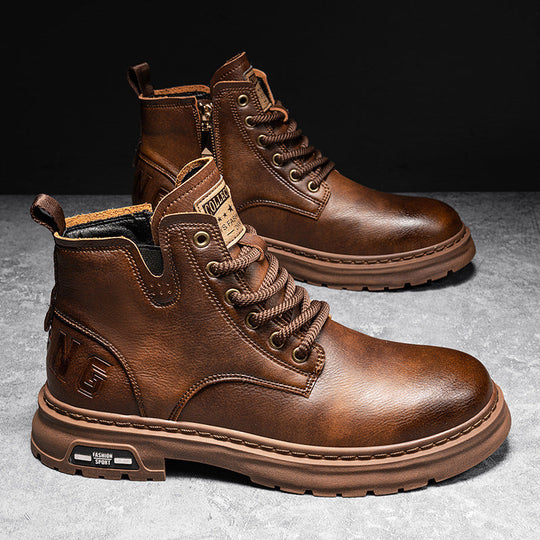Herren robuste Lederstiefel