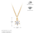 Damen Halskette mit geschmiedetem Zirkon-Anhänger und hochwertigen 925 Sterling Silber Shop Nory