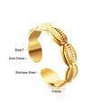 Damen offener Ring mit kunstvollem Muschel-Design und hochwertiger Goldbeschichtung Shop Nory