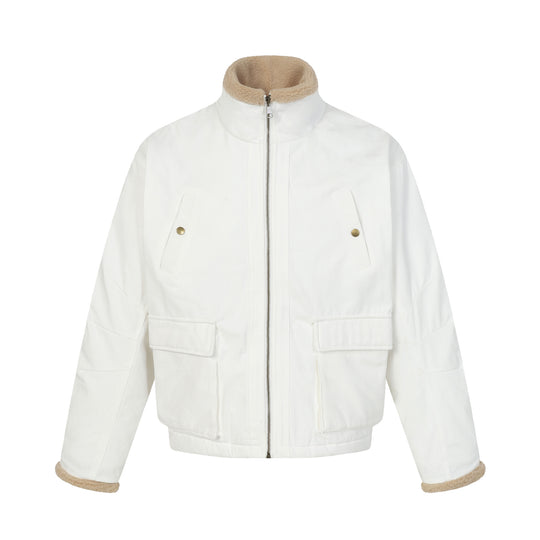 Herren Kurzblouson im Field‑Style mit Teddyfutterkragen und Cargo‑Taschen Shop Nory