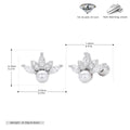 Damen Ohrstecker mit luxuriösem Zirkonbesatz und verspieltem Blumendesign Shop Nory