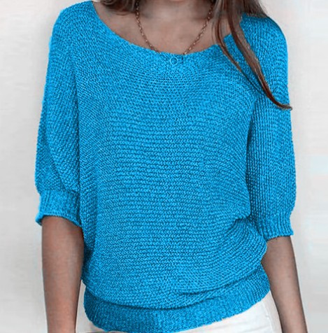 Damen nan legerer kastiger Feinstrickpullover mit weitem Ausschnitt Shop Nory