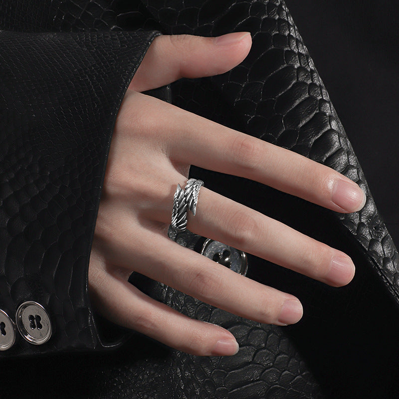 Damenring mit filigranem Blattdesign Shop Nory