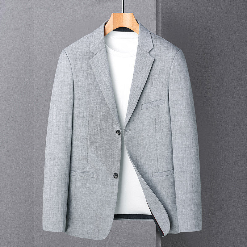Herren Sakko im Leinen-Look mit schmaler Silhouette und Knopfverschluss Shop Nory