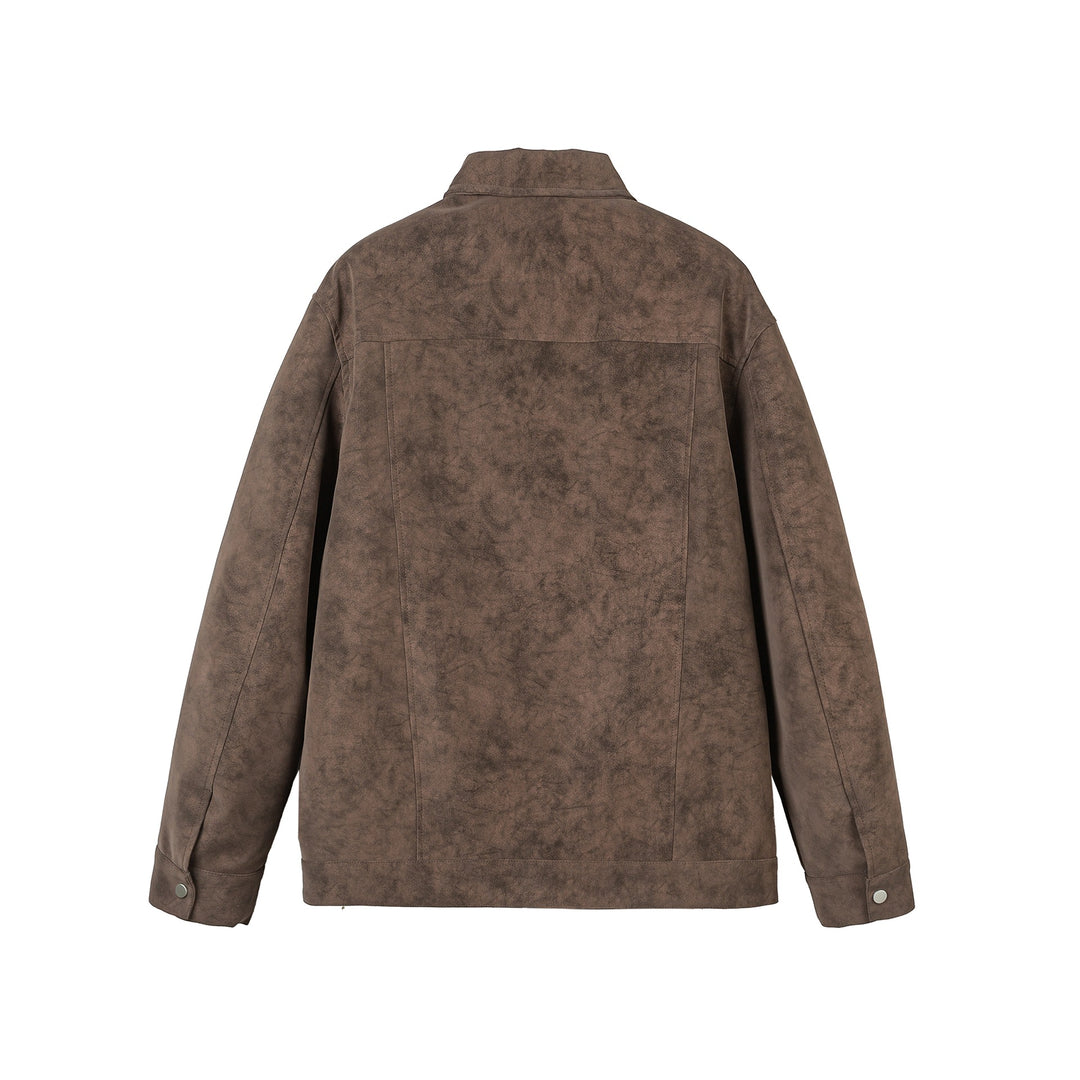 Unisex Kurz geschnittene Velours‑Optik Jacke mit dekorativen Metallverschlüssen Shop Nory