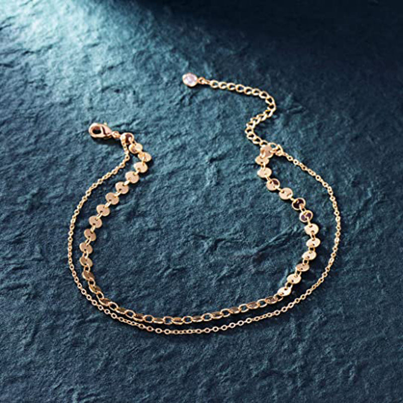 Damen modische Kette mit Münzanhängern Shop Nory