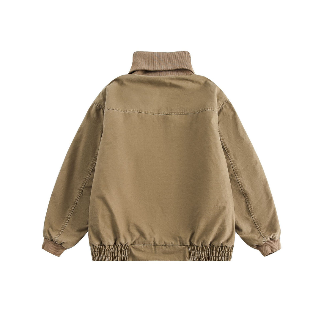 Unisex Oversize-Bomberjacke mit hohem Rippkragen und elastischem Saum Shop Nory