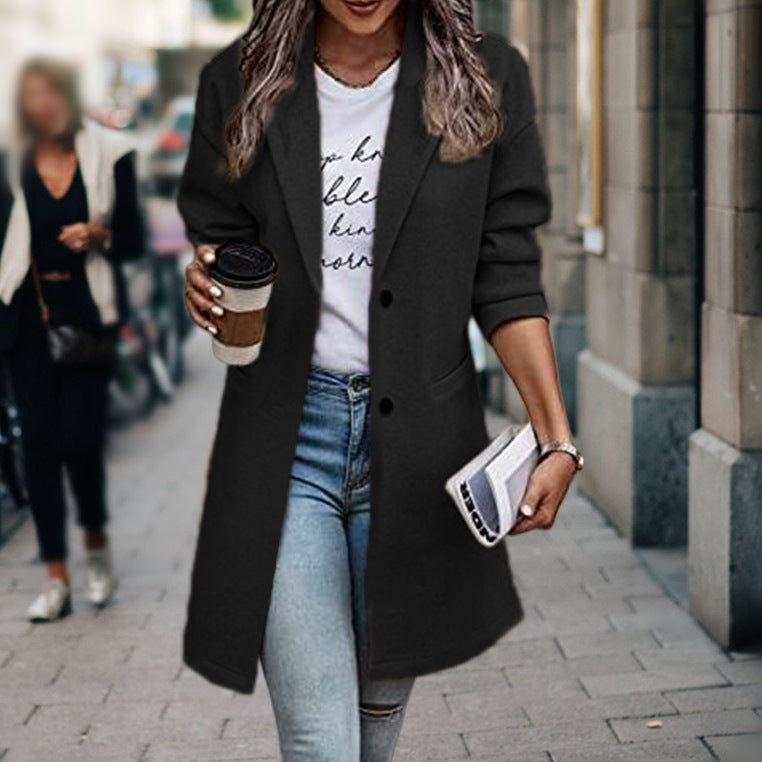 Damen eleganter Langblazer