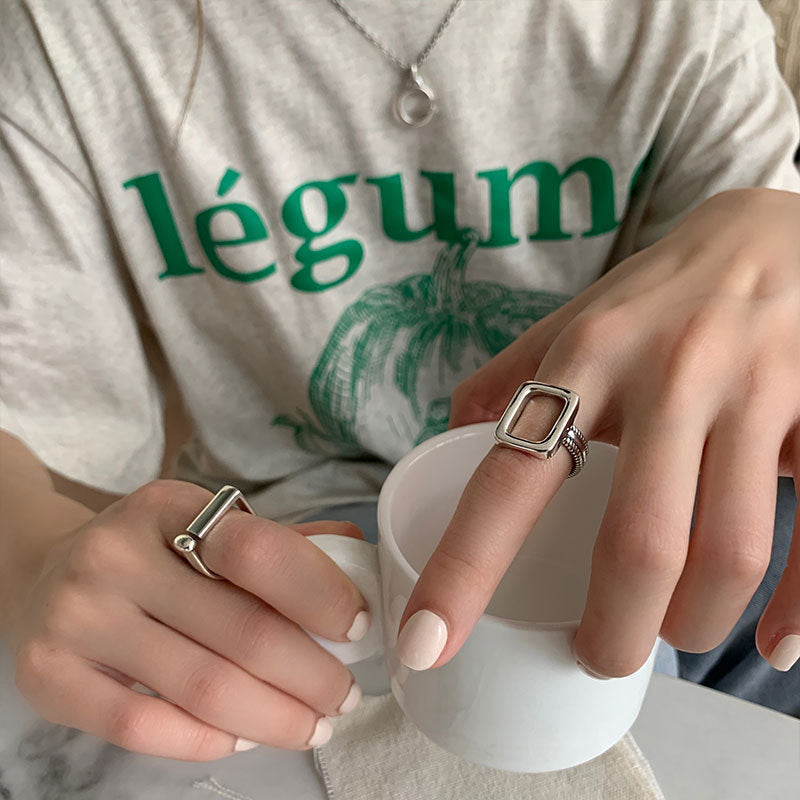 Damen Offener Ring mit modernem minimalistischen Design Shop Nory