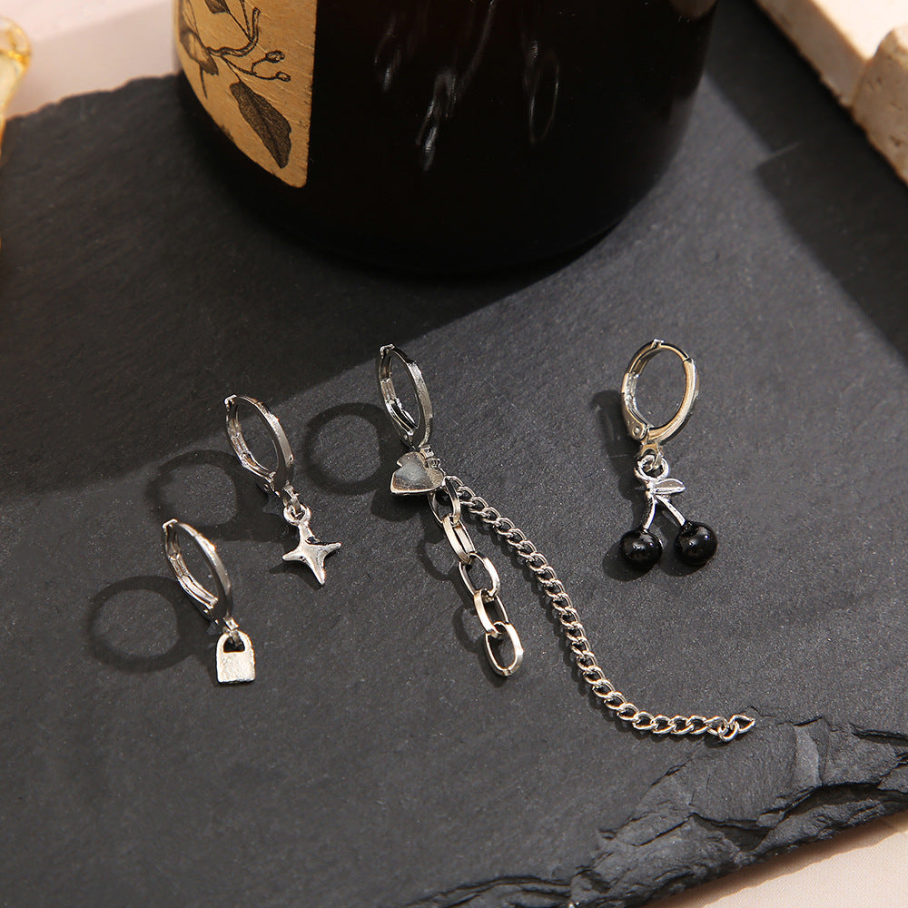 Damen Ohrstecker-Set mit verspielten Anhängern und modernen Designs Shop Nory