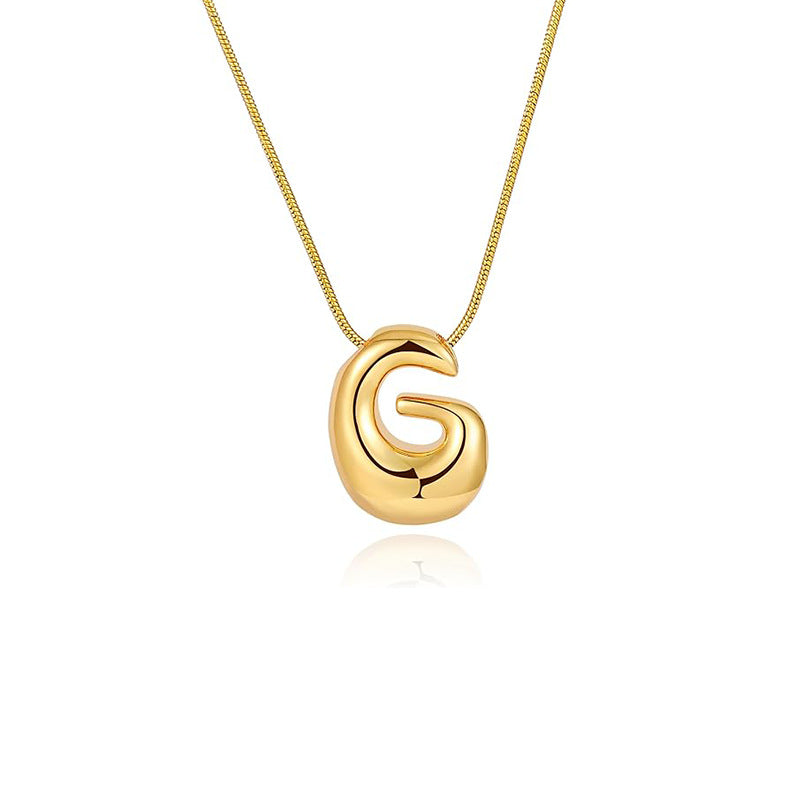 Damen Halskette mit skulpturalem Anhänger und feinem Gliederdesign Shop Nory