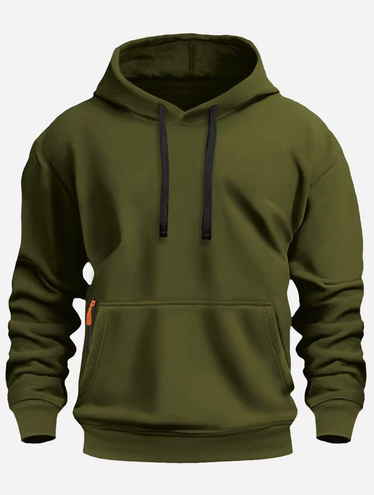 Herren sportlicher Kapuzenpullover mit praktischen Taschen und atmungsaktivem Material