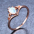 Damen Ring mit filigranem Design und schimmerndem Opal Shop Nory