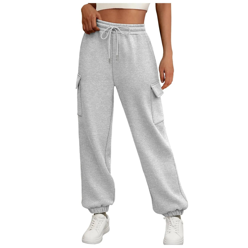 Damen nan Cargo-Jogger mit hohem Komfortbund Kordelzug und aufgesetzten Klappentaschen Shop Nory