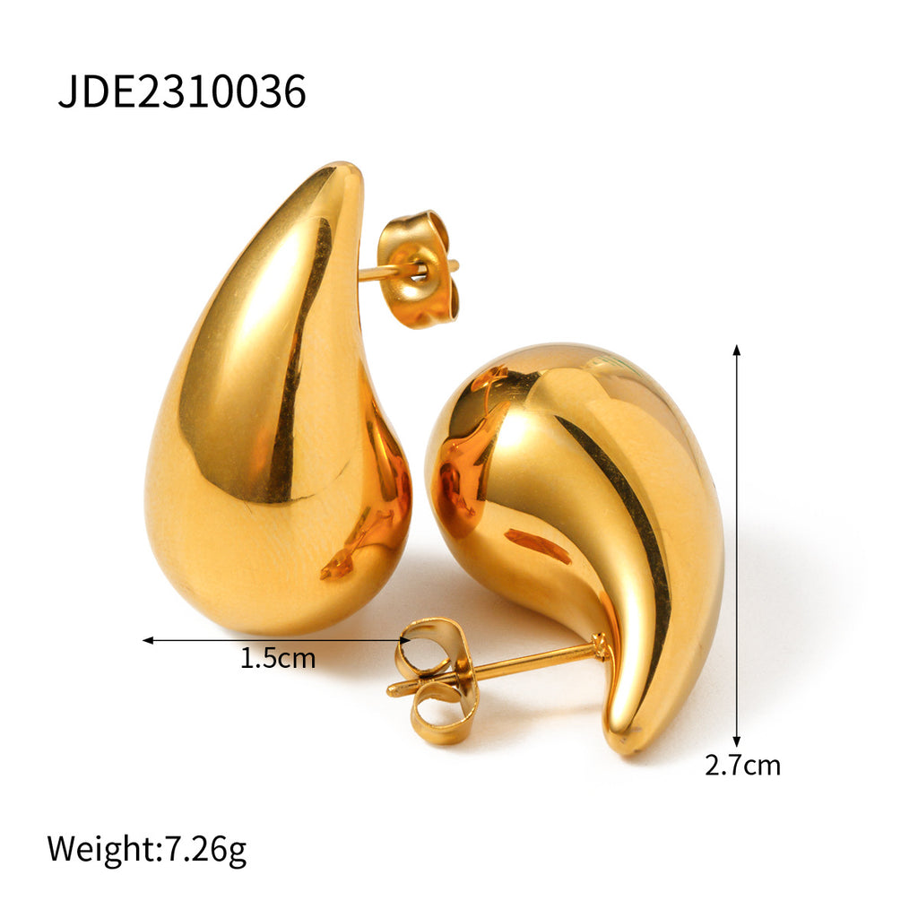 Damen Ohrhänger in tropfenförmigem Design aus hochwertigem Edelstahl Shop Nory