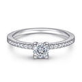 Damen eleganter Solitär-Ring mit funkelnden Zirkonia-Details Shop Nory