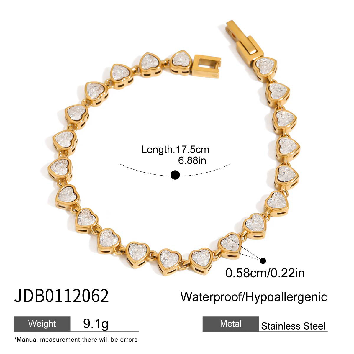 Damen Armband mit funkelnden Zirkonia und hypoallergener Edelstahlverarbeitung Shop Nory