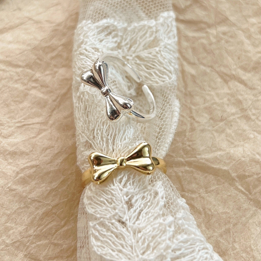 Damen Offener Ring mit kunstvollem Schleifen-Design Shop Nory