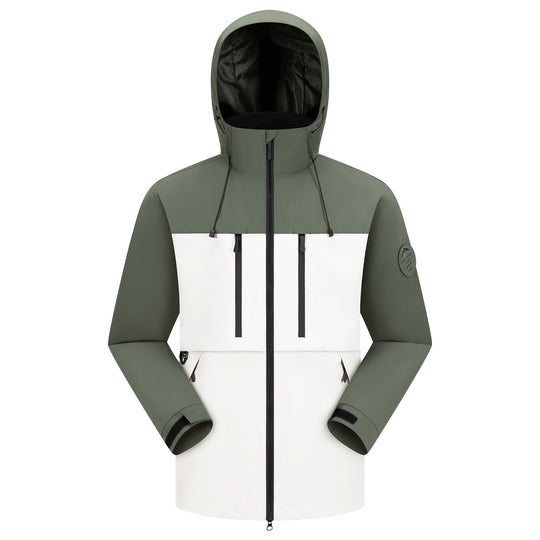 Herren Wasserdichte atmungsaktive Softshell Outdoorjacke mit verstellbarer Kapuze Shop Nory